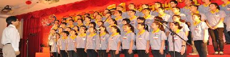 参加经济开发区大合唱比赛
